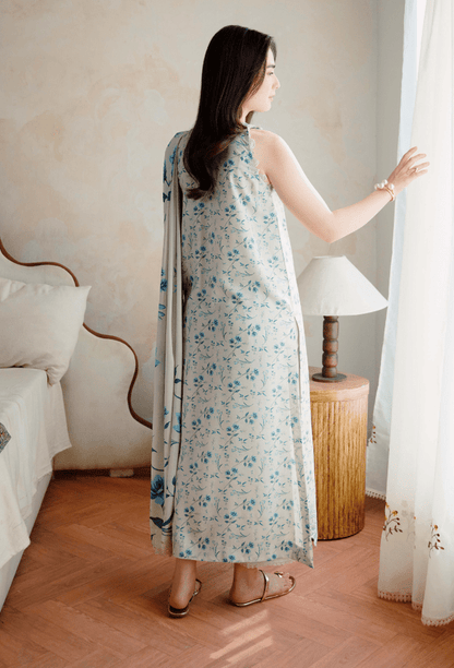 Humdum | Layla 25 | D01 - is White dress from Humdum - Ladies Clothes - Maria Faisal