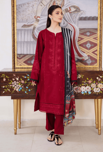 Humdum | Serene 26 | D05 - is Deep Red dress from Humdum - Ladies Clothes - Maria Faisal