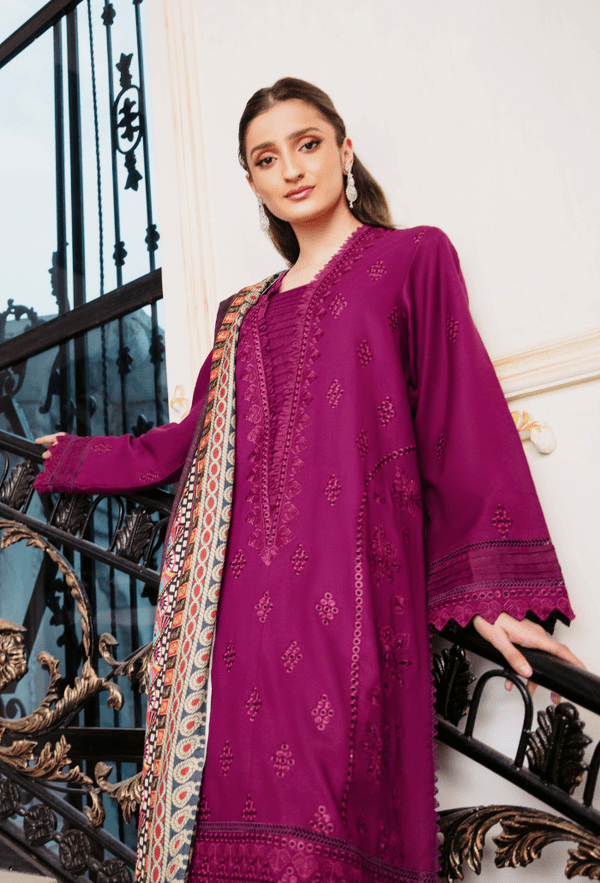 Humdum | Serene 26 | D07 - is Magenta dress from Humdum - Ladies Clothes - Maria Faisal
