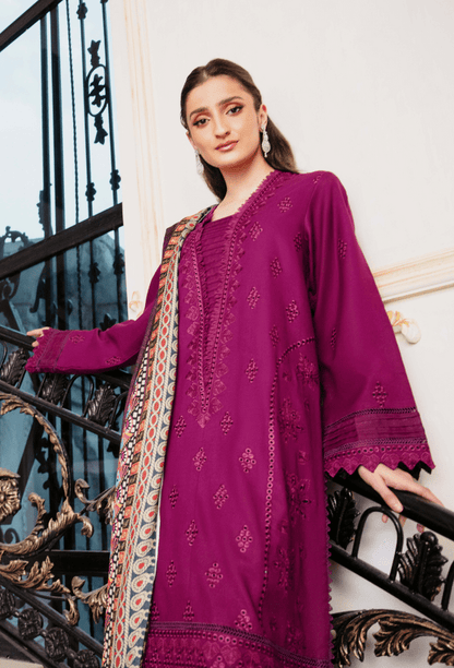 Humdum | Serene 26 | D07 - is Magenta dress from Humdum - Ladies Clothes - Maria Faisal