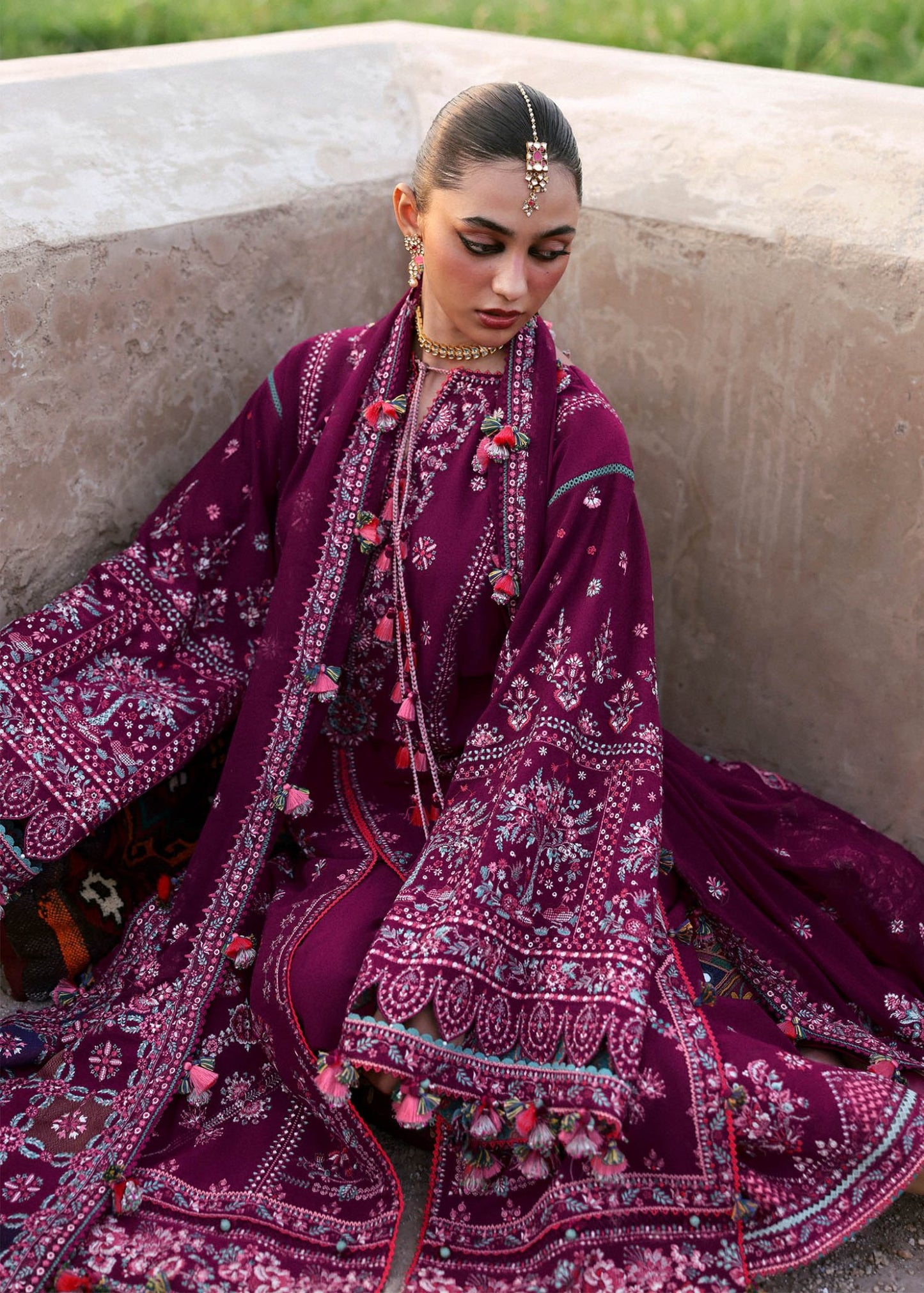 Hussain Rehar | Karandi 25 | Nargis - Casual Wear - available at Maria Faisal in UK and USA