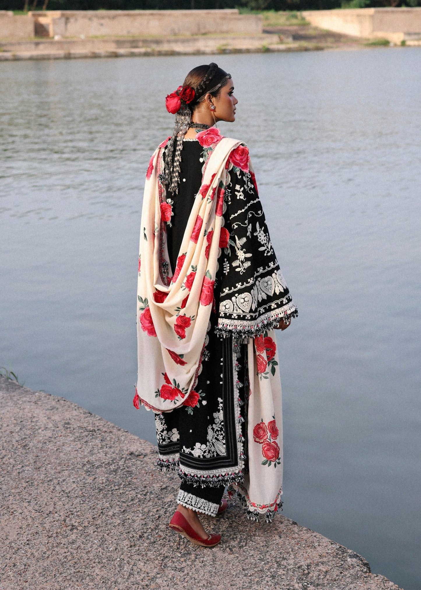 Hussain Rehar | Karandi 25 | Rose - Casual Wear - available at Maria Faisal in UK and USA