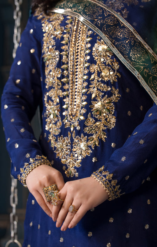 Maya | Mehr o Mah Formals | NOVERA - Designer Dress with Intricate embroidery and embellishments. Shop elegent wedding dress at Maria Faisal.