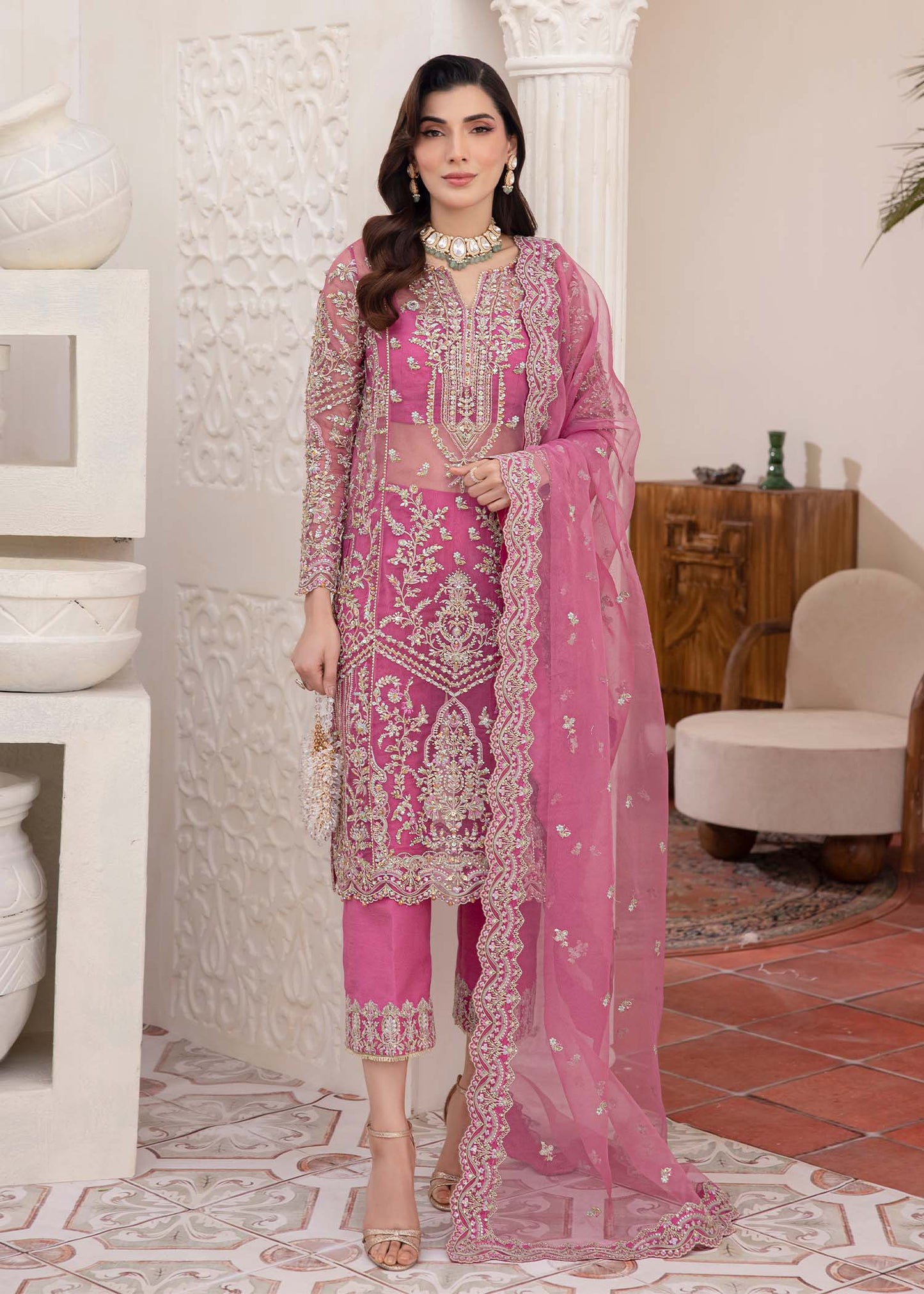 Kanwal Malik | Mirha Eid Luxury Pret 25 | Risha by Maria Faisal - Registered Vendor of : Kanwal Malik - type : Ladies Clothes - 100% original wedding dresses