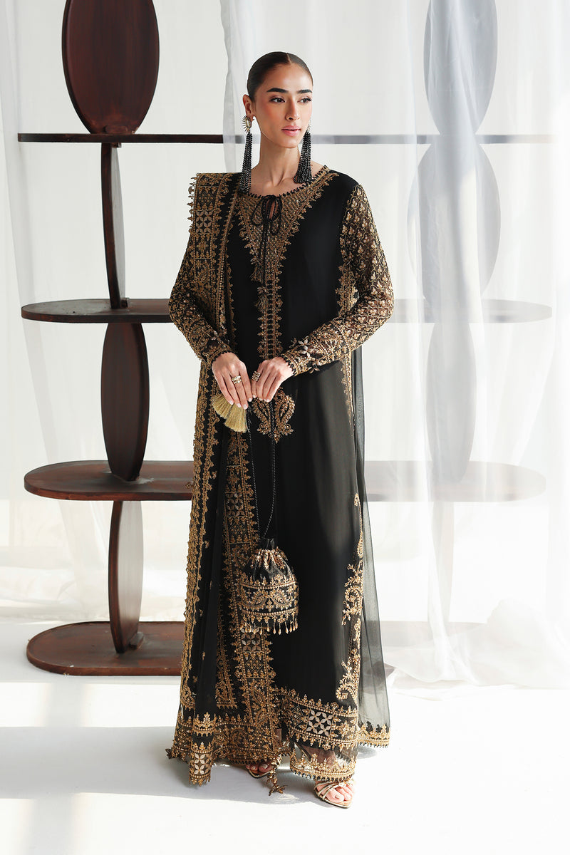 Qalamkar | Chiffon 26 | QCC-06 WALIYA - Formal Dress - available at Maria Faisal in UK and USA.