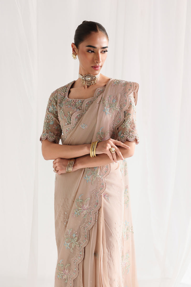 Qalamkar | Chiffon 26 | QCC-04 NOVERA - Formal Dress - available at Maria Faisal in UK and USA.