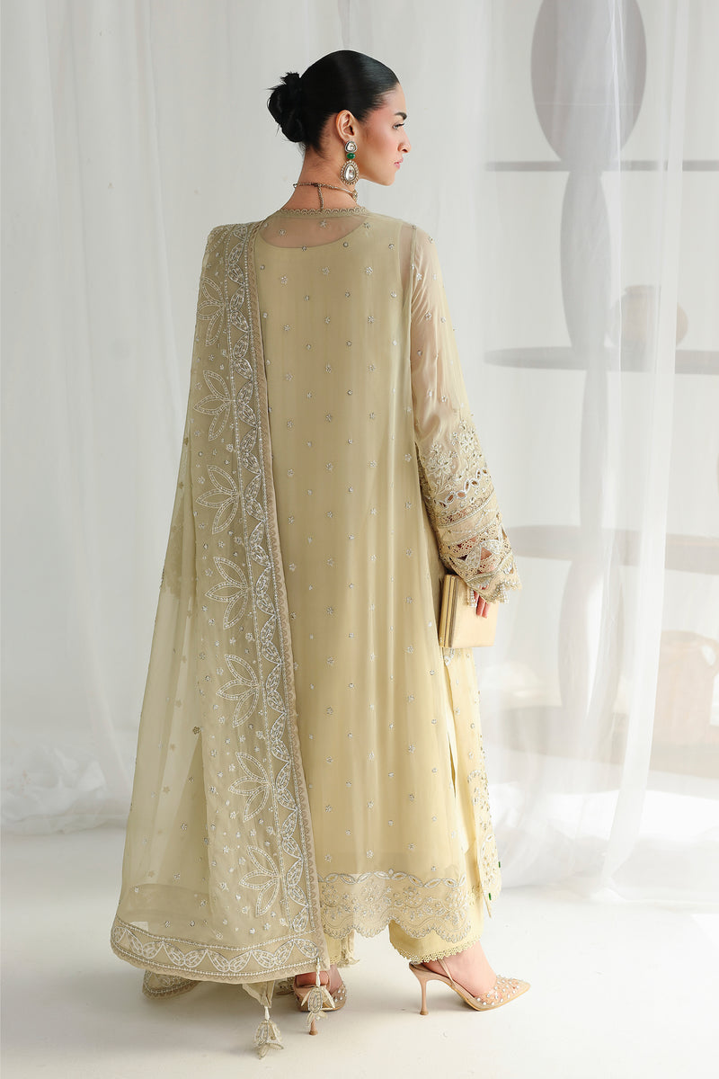 Qalamkar | Chiffon 26 | QCC-01 DEENA - Formal Dress - available at Maria Faisal in UK and USA.