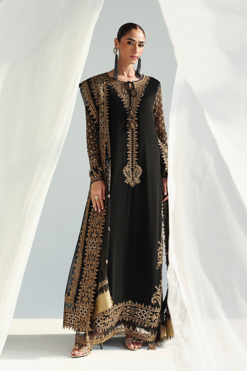 Qalamkar | Chiffon 26 | QCC-06 WALIYA - Formal Dress - available at Maria Faisal in UK and USA.