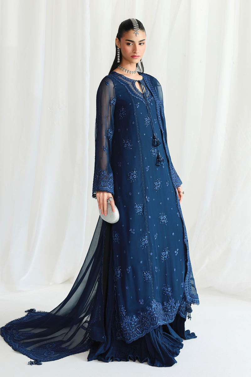 Qalamkar | Chiffon 26 | QCC-02 SHIREEN - Formal Dress - available at Maria Faisal in UK and USA.