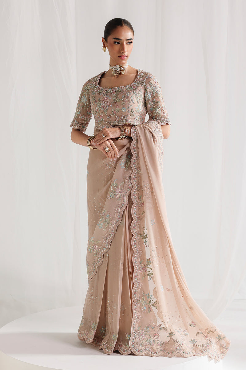 Qalamkar | Chiffon 26 | QCC-04 NOVERA - Formal Dress - available at Maria Faisal in UK and USA.