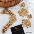 Sunflower Necklace-0337 - Necklace Sets - Maria Faisal