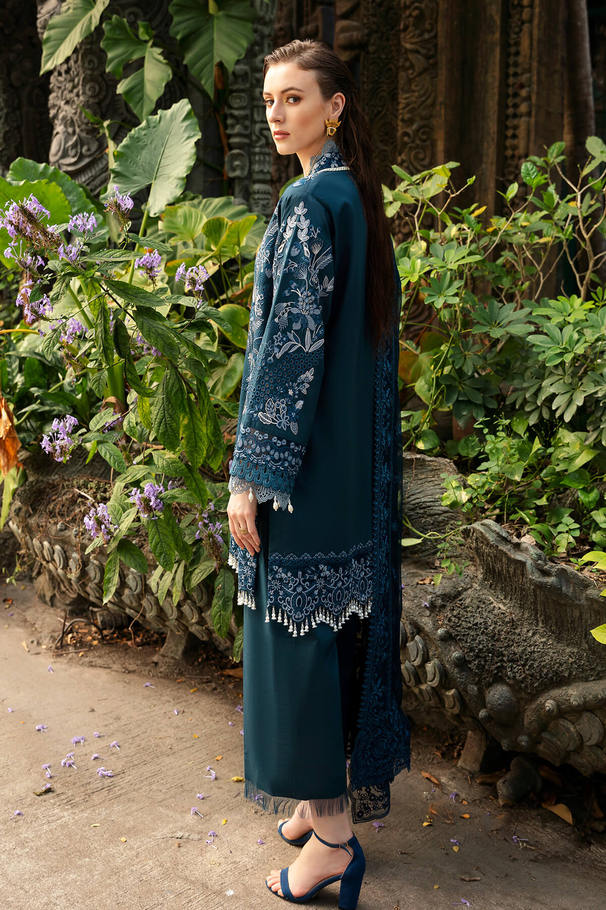 Imrozia Premium | Reve Luxury Lawn | S.L 58 Desiree - Ladies Clothes - Maria Faisal