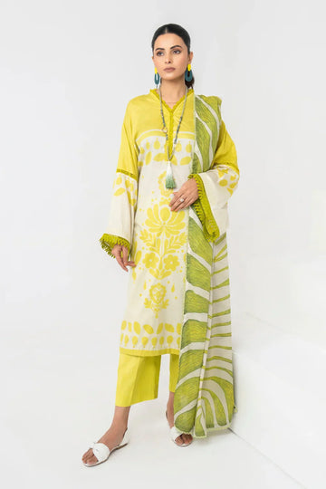 Ittehad | Printed Lawn 24 | IP3P06-3PS-LMN