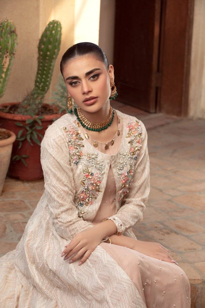 Panache | Pret | Ivory Buzz by Maria Faisal - Registered Vendor of : Panache By Mona - type : Ladies Clothes - 100% original wedding dresses