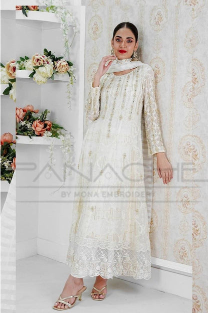 Panache | Pret | Ivory Vogue by Maria Faisal - Registered Vendor of : Panache By Mona - type : Ladies Clothes - 100% original wedding dresses