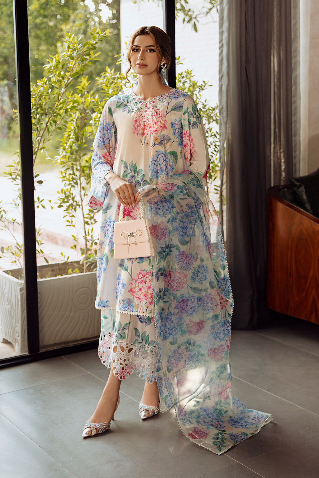 Vanya | Co Ords | CO-59R - Casual Dress - available at Maria Faisal in UK and USA.