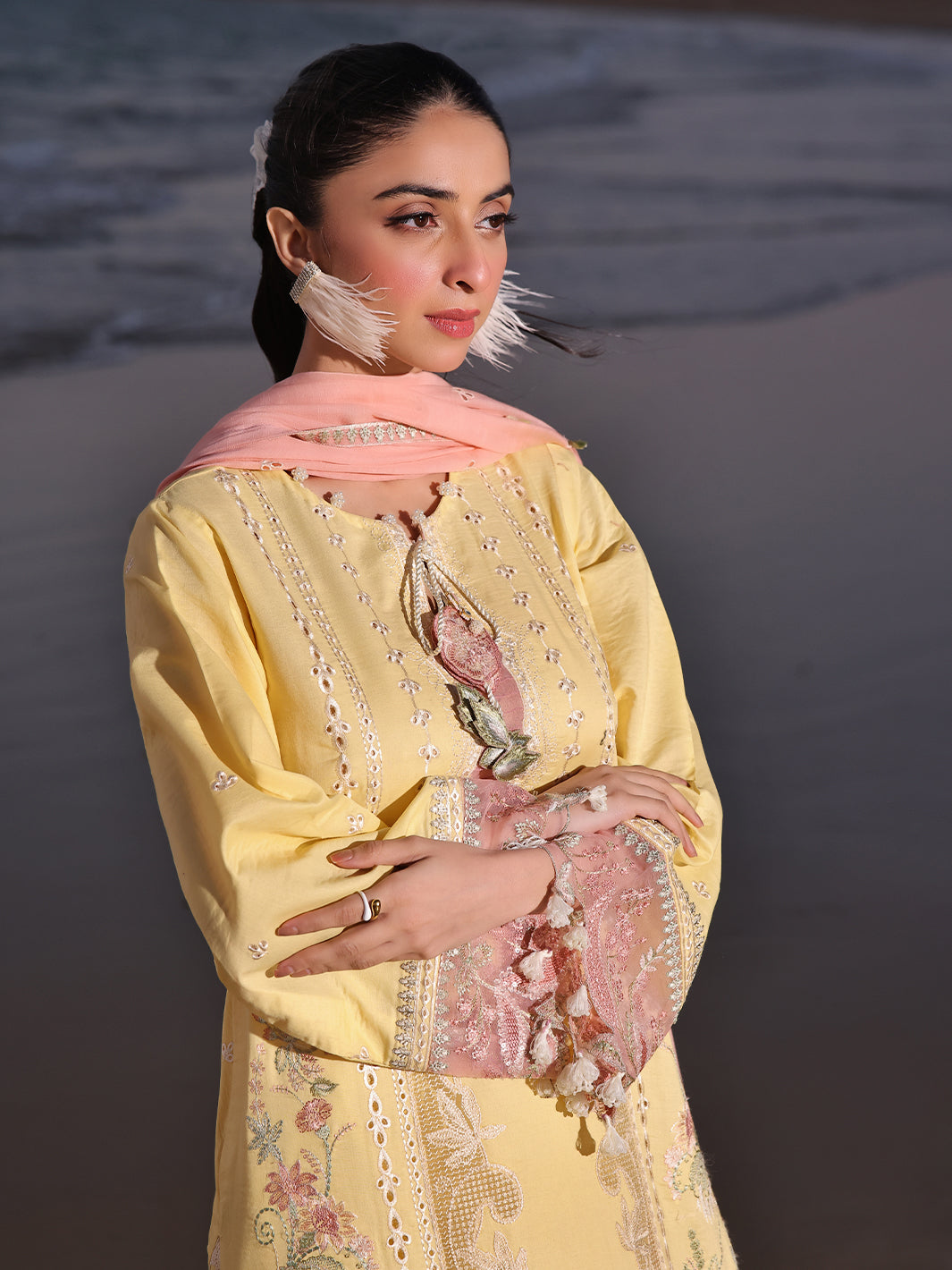 Izel | Saahil Signature Lawn 24 | MUSHQ - Maria Faisal