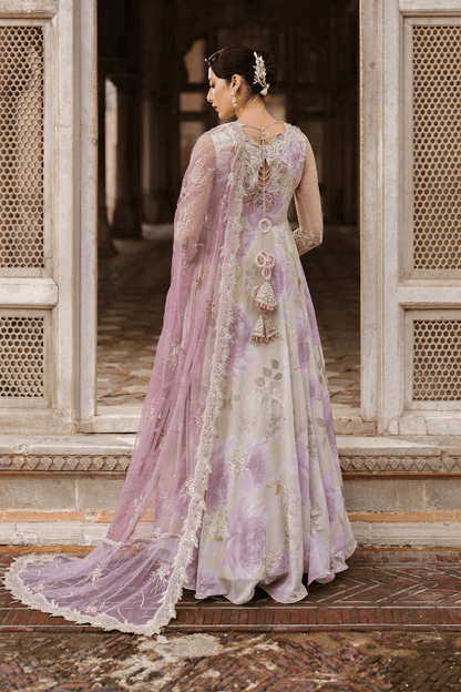 Iznik | Festive Formal | UE - 546 Embroidered Chiffon - is Ivory dress from Iznik - Ladies Clothes - Maria Faisal