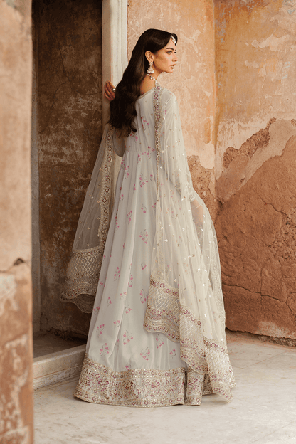 Iznik | Festive Formal | UE - 551 Printed Chiffon - is Off White dress from Iznik - Ladies Clothes - Maria Faisal