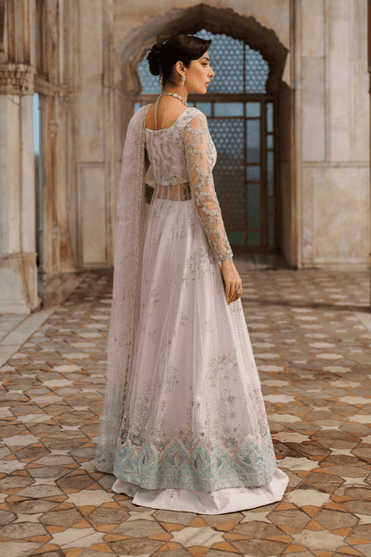 Iznik | Festive Formal | UE - 552 Embroidered Net - is White dress from Iznik - Ladies Clothes - Maria Faisal