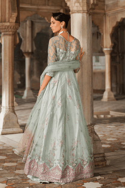 Iznik | Festive Formal | UE - 553 Embroidered Net - is Green dress from Iznik - Ladies Clothes - Maria Faisal