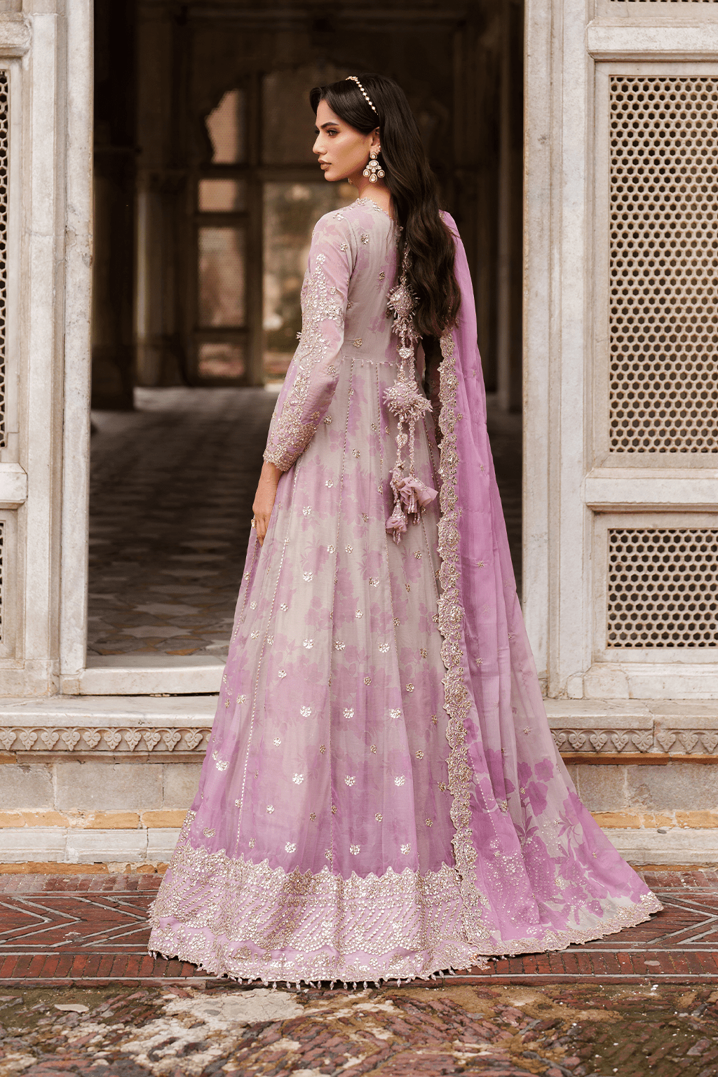 Iznik | Festive Formal | UE - 555 Printed Chiffon - is Lilac dress from Iznik - Ladies Clothes - Maria Faisal