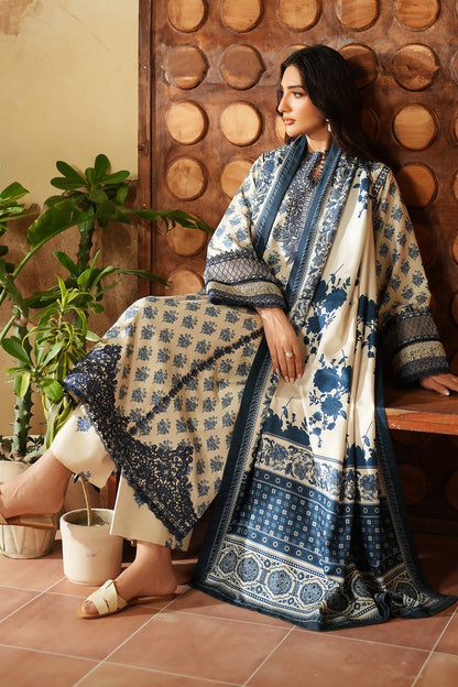 Iznik | Winter 25 | IPF - 07 - is Ivory dress from Iznik - Ladies Clothes - Maria Faisal