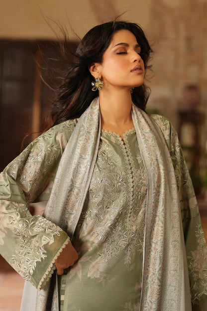 Iznik | Winter 25 | IPF - 08 - is Apple Green dress from Iznik - Ladies Clothes - Maria Faisal