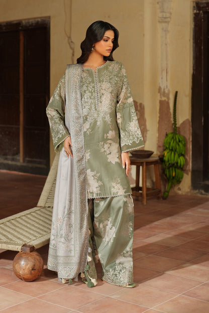 Iznik | Winter 25 | IPF - 08 - is Apple Green dress from Iznik - Ladies Clothes - Maria Faisal