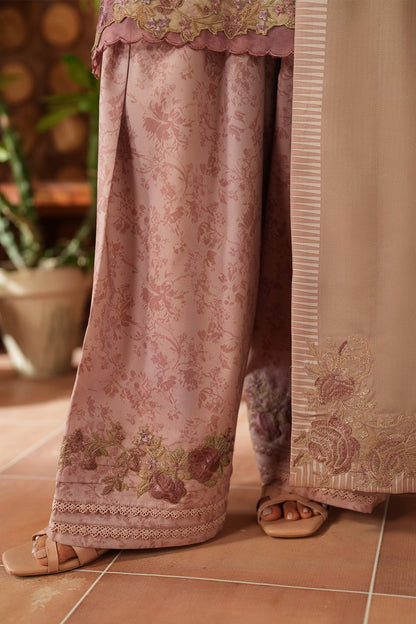 Iznik | Winter 25 | IPF - 09 - is Oyster Pink dress from Iznik - Ladies Clothes - Maria Faisal