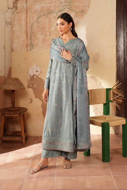 Iznik | Winter 25 | IPF - 10 - is Gray dress from Iznik - Ladies Clothes - Maria Faisal
