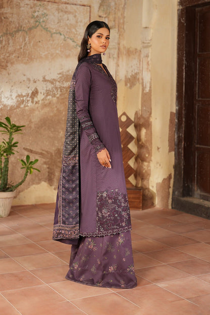 Iznik | Winter 25 | IPF - 11 - is Dark Purple dress from Iznik - Ladies Clothes - Maria Faisal