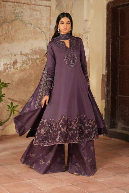 Iznik | Winter 25 | IPF - 11 - is Dark Purple dress from Iznik - Ladies Clothes - Maria Faisal