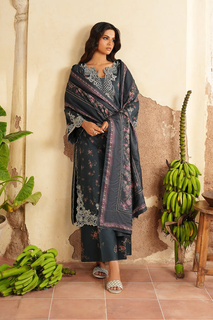 Iznik | Winter 25 | IPF - 12 - is Midnight Blue dress from Iznik - Ladies Clothes - Maria Faisal