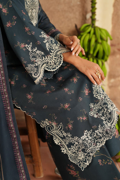 Iznik | Winter 25 | IPF - 12 - is Midnight Blue dress from Iznik - Ladies Clothes - Maria Faisal