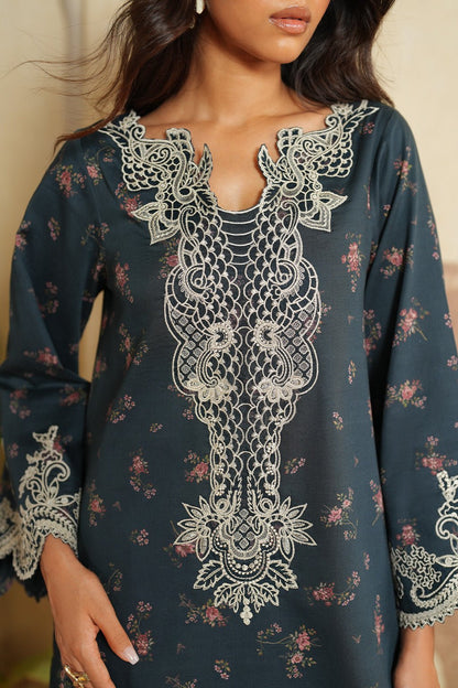 Iznik | Winter 25 | IPF - 12 - is Midnight Blue dress from Iznik - Ladies Clothes - Maria Faisal