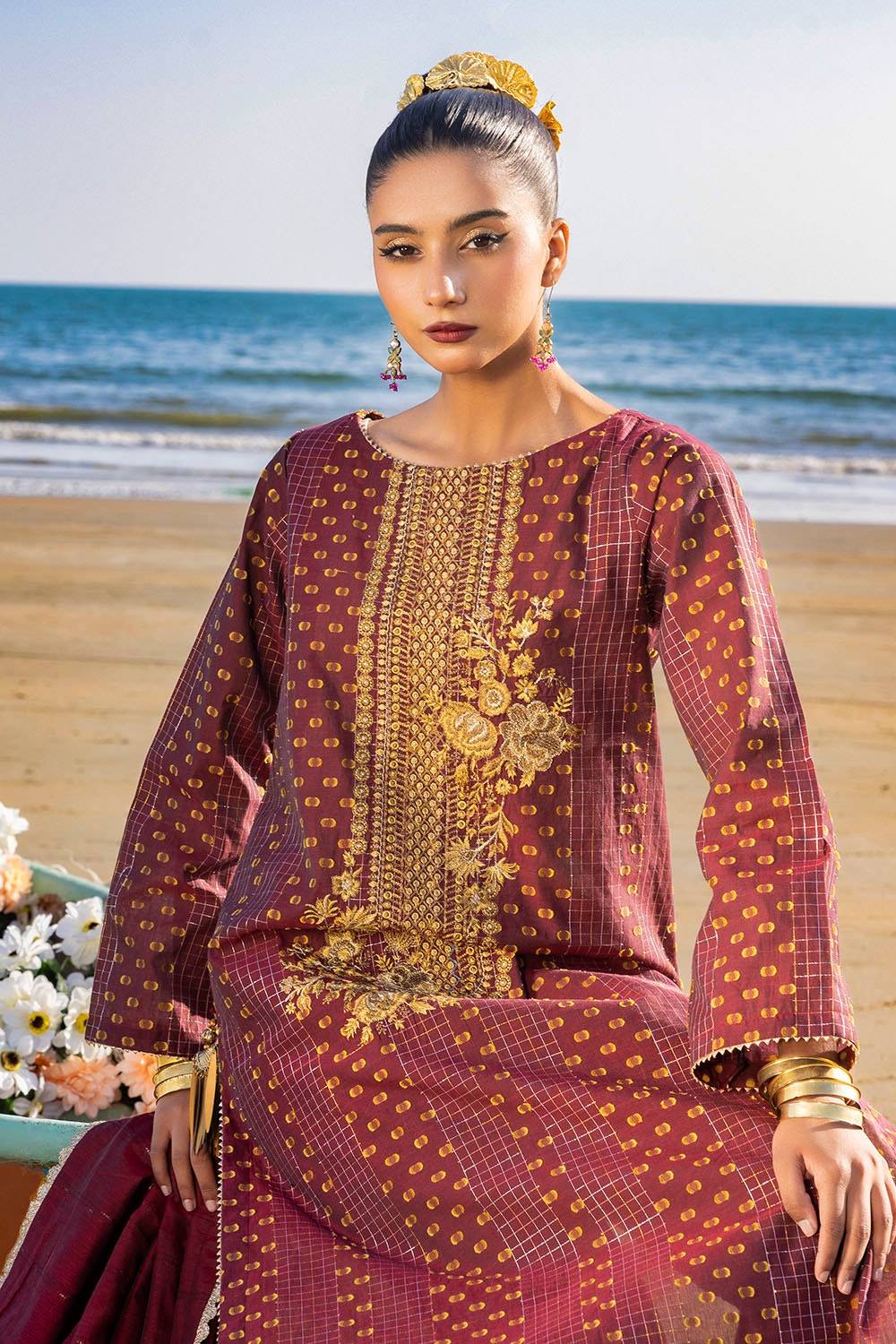 Gul Ahmed | Taara 25 | MJ-42038 by Maria Faisal - Registered Vendor of : Gul Ahmed - type : Ladies Clothes - 100% original wedding dresses