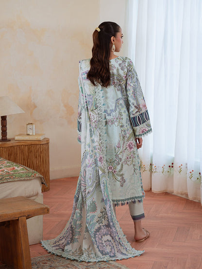 Jade | Cambric 25 | URBANE CAMBRIC PRINTS 2025 A - is Light Blue dress from Jade - Ladies Clothes - Maria Faisal