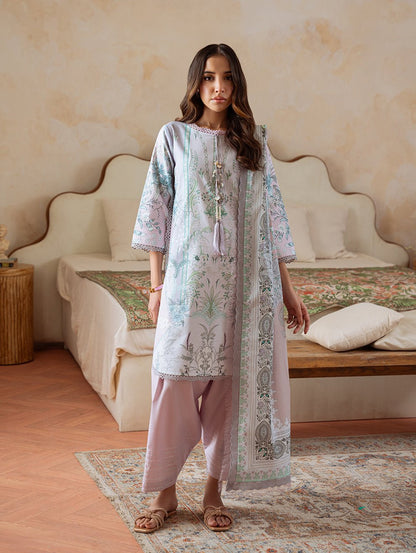 Jade | Cambric 25 | URBANE CAMBRIC PRINTS 2025 AE - is Tea Pink dress from Jade - Ladies Clothes - Maria Faisal