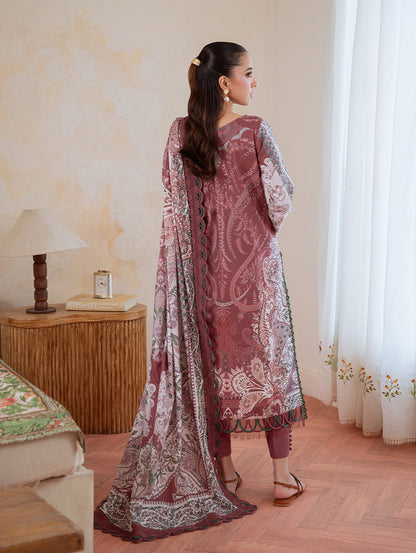 Jade | Cambric 25 | URBANE CAMBRIC PRINTS 2025 C - is Maroon dress from Jade - Ladies Clothes - Maria Faisal