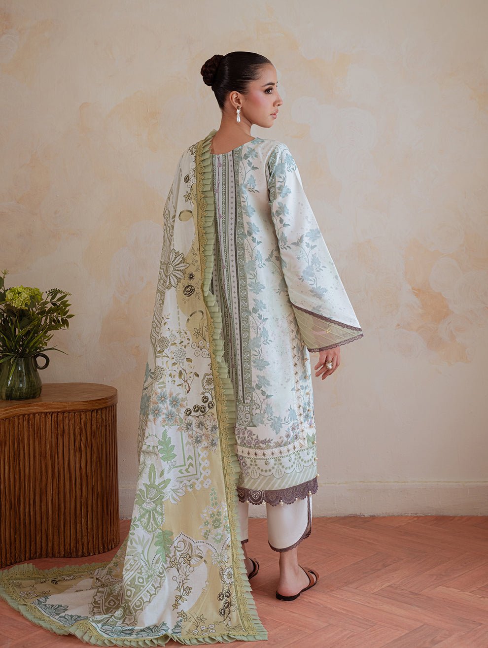Jade | Cambric 25 | URBANE CAMBRIC PRINTS 2025 H - is Mint dress from Jade - Ladies Clothes - Maria Faisal