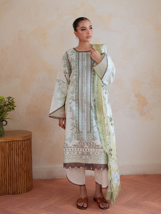 Jade | Cambric 25 | URBANE CAMBRIC PRINTS 2025 H - is Mint dress from Jade - Ladies Clothes - Maria Faisal