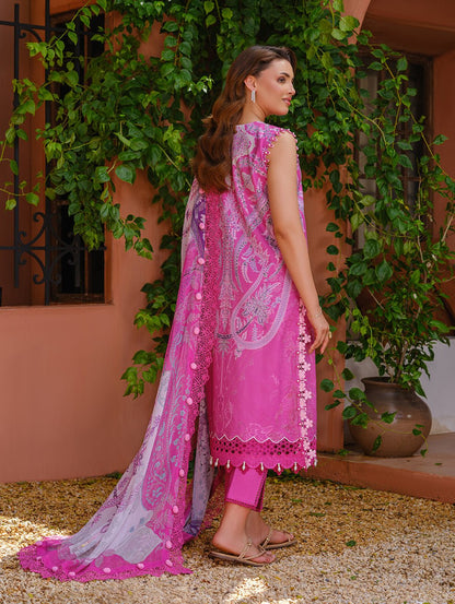 Jade | Cambric 25 | URBANE EMBROIDERED CAMBRIC 25 PK - is Pink dress from Jade - Ladies Clothes - Maria Faisal