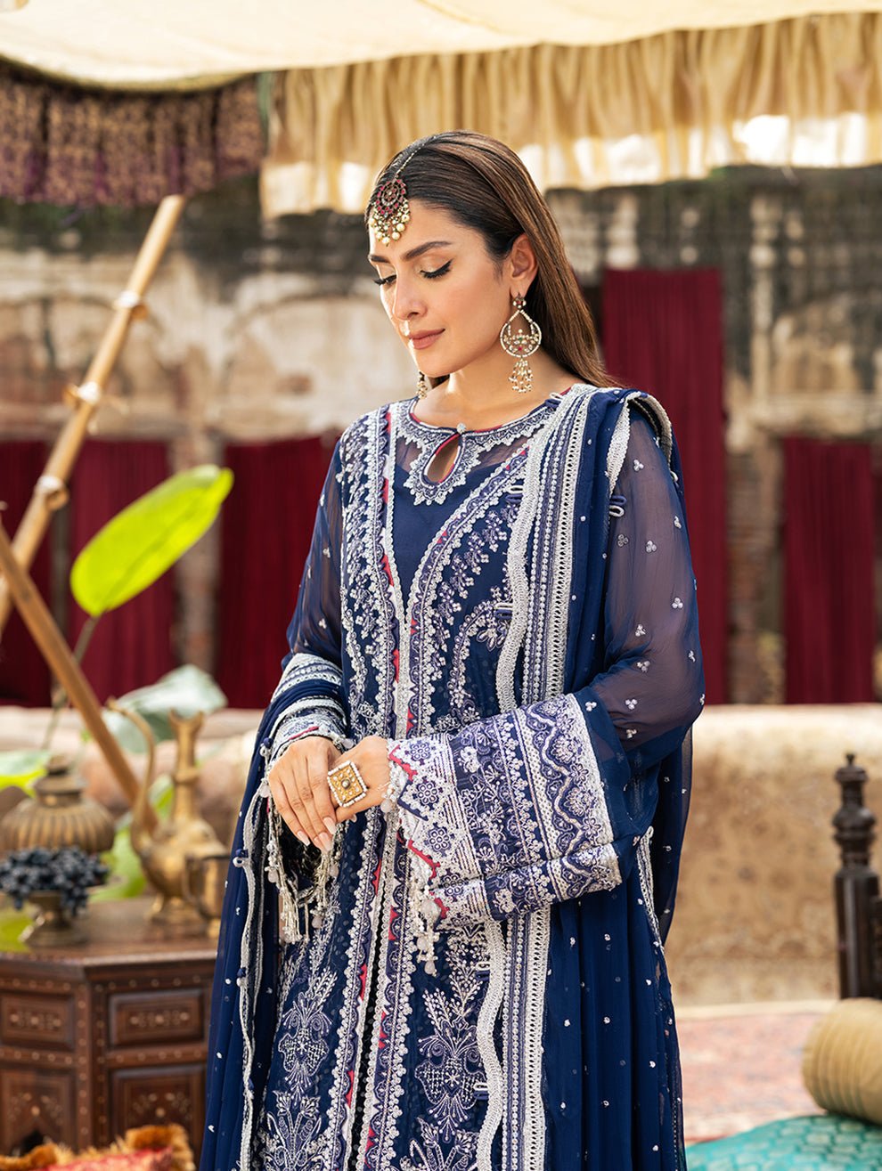 Jade | Dastaan Wedding Formals 25 | 2DASTAAN 2025 - is Blue dress from Jade - Ladies Clothes - Maria Faisal