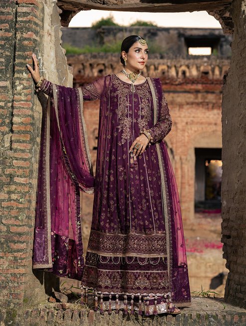 Jade | Dastaan Wedding Formals 25 | 3DASTAAN 2025 - is Magenta dress from Jade - Ladies Clothes - Maria Faisal