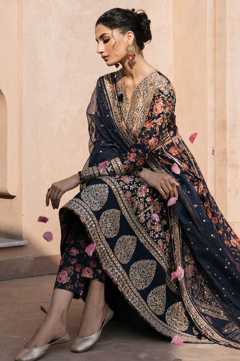 Jazmin | Shahkaar Luxury Lawn 24 | SL24-D1 - Maria Faisal.