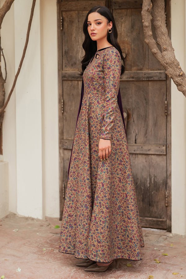 Jazmin | Winter 25 | RTW - 1158 M - is Beige dress from Jazmin - Ladies Clothes - Maria Faisal