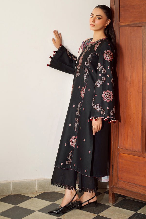 Jazmin | Winter 25 | UW - 0152 D - is Black dress from Jazmin - Ladies Clothes - Maria Faisal