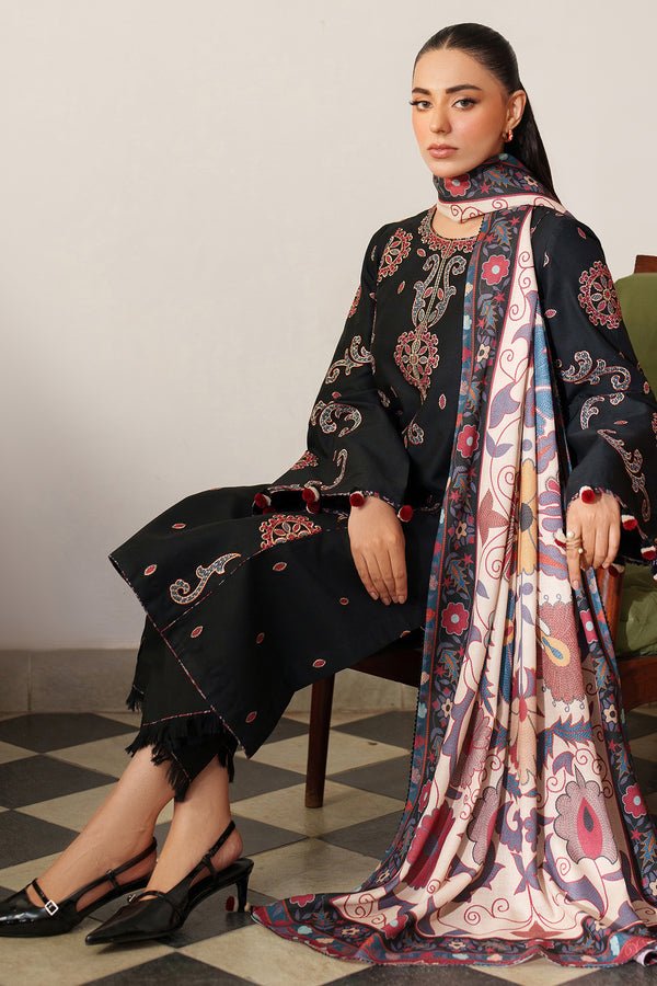 Jazmin | Winter 25 | UW - 0152 D - is Black dress from Jazmin - Ladies Clothes - Maria Faisal