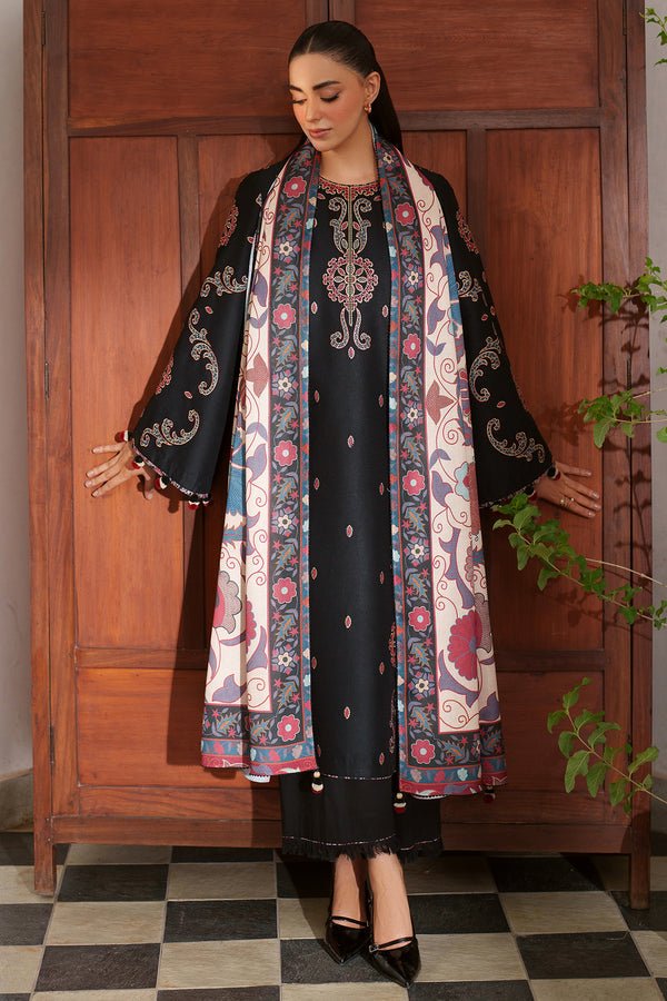 Jazmin | Winter 25 | UW - 0152 D - is Black dress from Jazmin - Ladies Clothes - Maria Faisal
